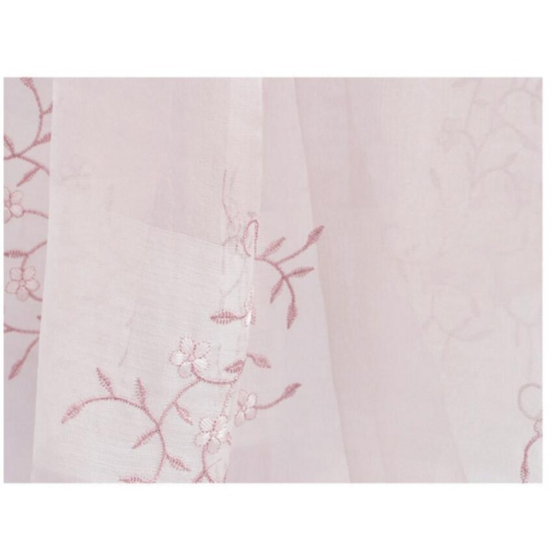 Wool Silk Scaves Pink Tree Butterfly Women Summer Scarf